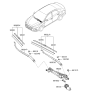 Diagram for Hyundai Sonata Hybrid Wiper Linkage - 98120-C1000