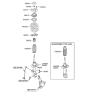 Diagram for Hyundai Tucson Coil Spring Insulator - 54623-2P000