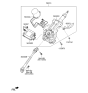 Diagram for Hyundai Power Steering Assist Motor - 56330-2S500