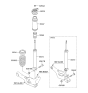 Diagram for Hyundai Elantra Touring Coil Spring Insulator - 55341-2L000