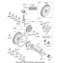 Diagram for Hyundai Tucson Crankshaft - 23111-2G010