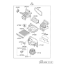 Diagram for 2014 Hyundai Accent Blower Motor Resistor - 97128-1M000