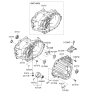 Diagram for Hyundai Santa Fe Bellhousing - 43115-24381