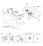 Diagram for Hyundai Tucson Ignition Switch - 95430-2S900
