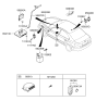 Diagram for 2006 Hyundai Elantra Car Key - 95430-3K201