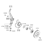 Diagram for Hyundai Steering Knuckle - 51715-3K550