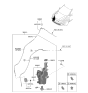 Diagram for 2023 Hyundai Kona Washer Reservoir - 98620-J9300