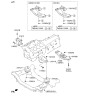 Diagram for Hyundai Genesis Coupe Engine Mount Bracket - 21850-2M205