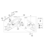 Diagram for 2014 Hyundai Genesis Coupe Power Window Switch - 93570-2M310-4X