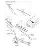 Diagram for 2021 Hyundai Palisade Windshield Wiper - 98360-2M050