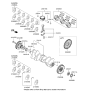 Diagram for Hyundai Genesis Crankshaft Pulley - 23124-3C201