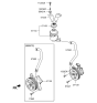 Diagram for Hyundai Genesis Coupe Power Steering Reservoir - 57150-2M000