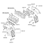 Diagram for 2012 Hyundai Genesis Coupe Exhaust Manifold - 28510-3CKE0