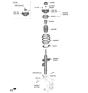 Diagram for Hyundai Strut Bearing - 54612-AR000