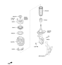 Diagram for 2020 Hyundai Veloster Coil Spring Insulator - 54623-C1000