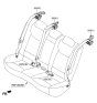 Diagram for 2020 Hyundai Elantra Seat Belt - 89820-F3000-TRY