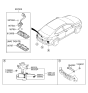 Diagram for Hyundai Tailgate Handle - 95760-F2001