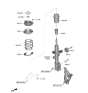 Diagram for 2022 Hyundai Santa Fe Coil Spring Insulator - 54633-R5000