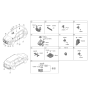 Diagram for 2022 Hyundai Santa Fe Parking Assist Distance Sensor - 99110-S1500