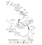 Diagram for Hyundai Santa Fe Sport Wiper Arm - 98811-2W000