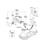 Diagram for Hyundai Equus Side Marker Light - 87613-3M000