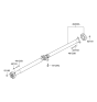 Diagram for Hyundai Genesis Drive Shaft - 49300-3M800