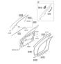 Diagram for 2014 Hyundai Genesis Door Seal - 82220-3M010