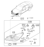 Diagram for Hyundai Genesis Light Socket - 92166-3K000