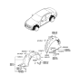 Diagram for 2013 Hyundai Genesis Wheelhouse - 86812-3M002