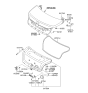 Diagram for 2014 Hyundai Genesis Tailgate Lift Support - 81771-3M000