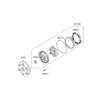 Diagram for 2014 Hyundai Genesis Torque Converter - 45100-4F061