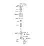 Diagram for Hyundai Sonata Shock Absorber - 54651-3Q623