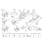 Diagram for 2010 Hyundai Sonata Center Console Base - 84611-3Q100-HZ