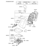 Diagram for 2011 Hyundai Sonata Seat Cushion - 88200-3Q180-YDP