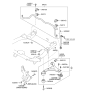 Diagram for Hyundai Sway Bar Bracket - 54814-3R000