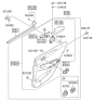 Diagram for Hyundai Sonata Power Window Switch - 93580-3S000-RAS