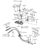 Diagram for 1998 Hyundai Accent Shift Cable - 43794-22010