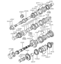 Diagram for 1997 Hyundai Elantra Synchronizer Ring - 43374-28002