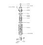Diagram for 1996 Hyundai Accent Coil Springs - 55330-22550