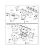 Diagram for 1994 Hyundai Accent Exhaust Manifold - 28511-22060