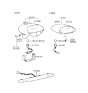 Diagram for 2000 Hyundai Sonata Light Socket - 92752-34050