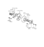 Diagram for 1994 Hyundai Accent Steering Knuckle - 51716-22000