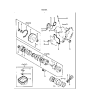 Diagram for 1996 Hyundai Accent Automatic Transmission Overhaul Kit - 45010-22B02