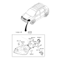 Diagram for 2007 Hyundai Tucson Headlight - 92101-2E050