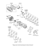Diagram for Hyundai Tucson Crankshaft - 23110-23780