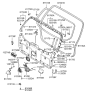 Diagram for 2005 Hyundai Tucson Tailgate Lock Actuator Motor - 81290-2E010