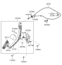 Diagram for 2005 Hyundai Tucson Accelerator Cable - 32790-2E400