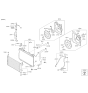 Diagram for 2003 Hyundai Tiburon Cooling Fan Assembly - 25231-2D400