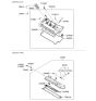 Diagram for Hyundai Santa Fe PCV Hose - 26720-3E100