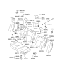 Diagram for 2002 Hyundai Sonata Seat Cushion - 89150-3D200